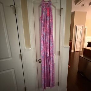 NWT Lilly Pulitzer Bowen Jumpsuit Pink Sorbet High Altitude Size M